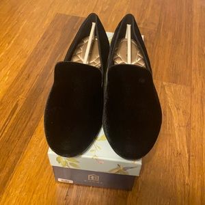Birdies Black Velvet Flats